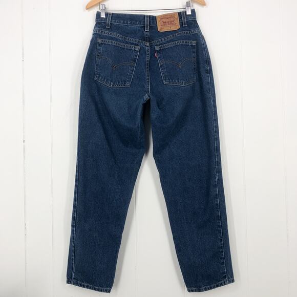 VTG Levis 550 Jean Y2K Relaxed Fit Tapered Leg High Rise Size 10S 28 x 28.5 Blue - Picture 5 of 15
